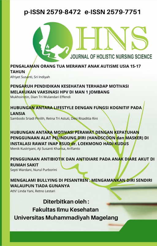 Hubungan Antara Lifestyle Dengan Fungsi Kognitif Pada Lansia Journal Of Holistic Nursing Science
